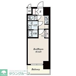 S-RESIDENCE庄内通 2階1Kの間取り