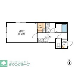 Ｌｅｖａｎｔｅ 1階1Kの間取り