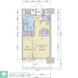 プレサンス太閤通駅前デュプル 12階1LDKの間取り