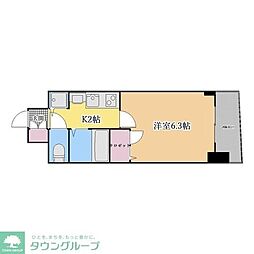 プレサンス大須観音駅前サクシード 6階1Kの間取り