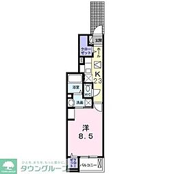 アール．エス．ホシザキ　I 1階1Kの間取り