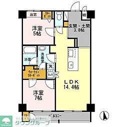 TRI-STAGE 4階2LDKの間取り