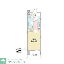 ルクレ新栄レジデンス 10階1Kの間取り