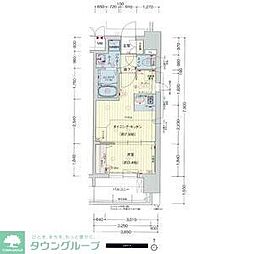 プレサンスNAGOYA本陣 11階1DKの間取り