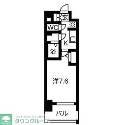 メイクスデザイン上前津 9階1Kの間取り