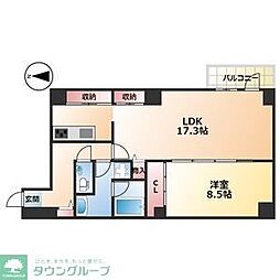 VIVACE 1LDKの間取図画像