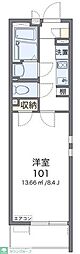 クレイノ志賀本通 1Kの間取図画像