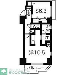 CASSIA車道 1LDKの間取図画像
