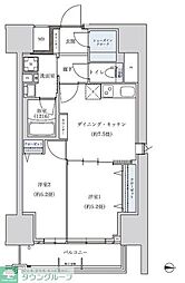 パークアクシス新栄 2DKの間取図画像
