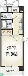 メゾンクラルテ 1Kの間取図画像