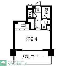 CASTELLOASSO 1Kの間取図画像
