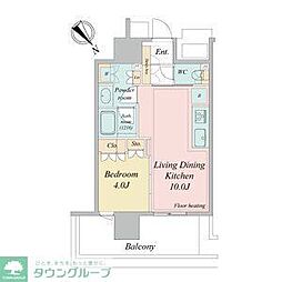 NAGOYAtheTOWER 1LDKの間取図画像