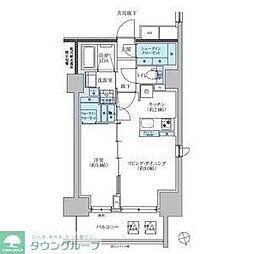 テナス池下 1LDKの間取図画像