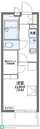 レオパレスまつばら 1Kの間取図画像