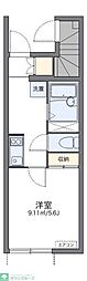 レオネクストパラシオン南明 1Kの間取図画像