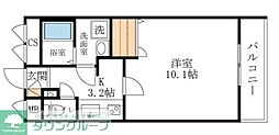 フェリーチェ 1Kの間取図画像