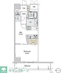 カスタリア新栄2 1DKの間取図画像