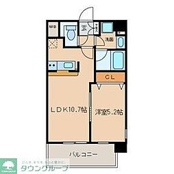プレミアム浅間町 1LDKの間取図画像