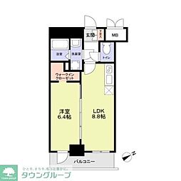 FORTRESS新栄 1LDKの間取図画像