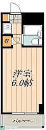 メトロM24 1Kの間取図画像