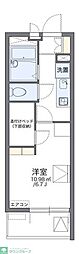 レオパレス大井町 1Kの間取図画像