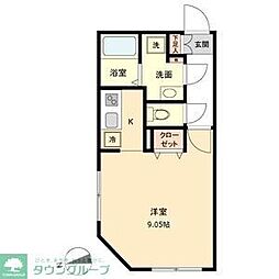 BRANCHECHIYODA 1Kの間取図画像