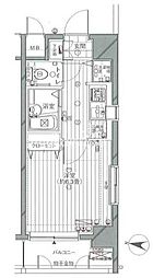 ルモンド南麻布 5階1Kの間取り
