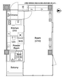 エルスタンザ代官山 10階1Kの間取り