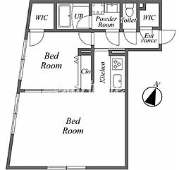 アリスト目黒（ARISTO目黒） 3階1LDKの間取り