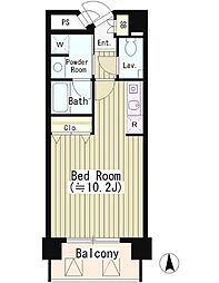 サン恵比寿（SUN恵比寿） 8階ワンルームの間取り