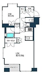 ジェイパーク武蔵小山弐番館 404 4階1LDKの間取り