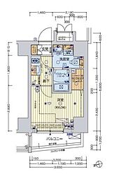 レオンコンフォート池田山 6階1Kの間取り