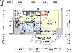 レオンコンフォート池田山 304 3階1Kの間取り