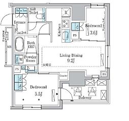 間取図画像 2LDK