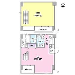 セディア恵比寿 1LDKの間取図画像