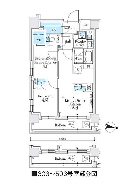 同じ建物の物件間取り写真 - ID:213090244540