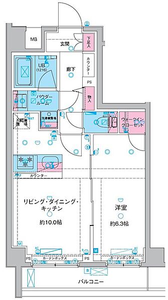 同じ建物の物件間取り写真 - ID:213100974376