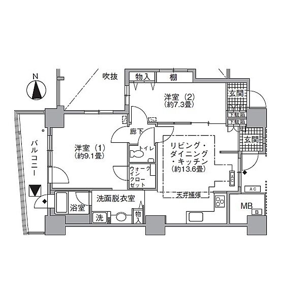 同じ建物の物件間取り写真 - ID:213110066477