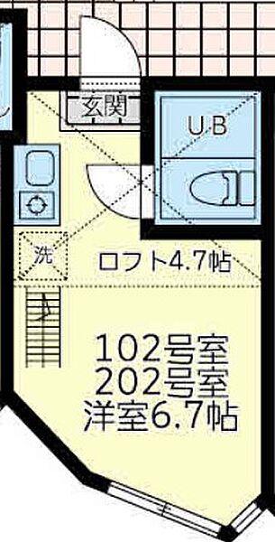 神奈川県横浜市神奈川区白幡東町(賃貸アパート1R・1階・12.93㎡)の写真 その3