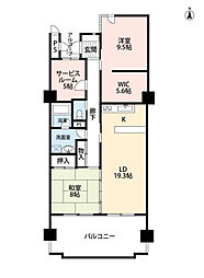 ノルテながの 802 2SLDKの間取り