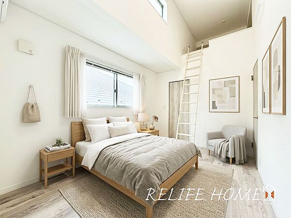 ■Style room■ 本画像はAIで家具等をCG処理しております。 落ち着いた雰囲気のプライベートルームはシンプルでスマートな空間。ご家族一人一人が快適に過ごせるゆったり快適な居室。