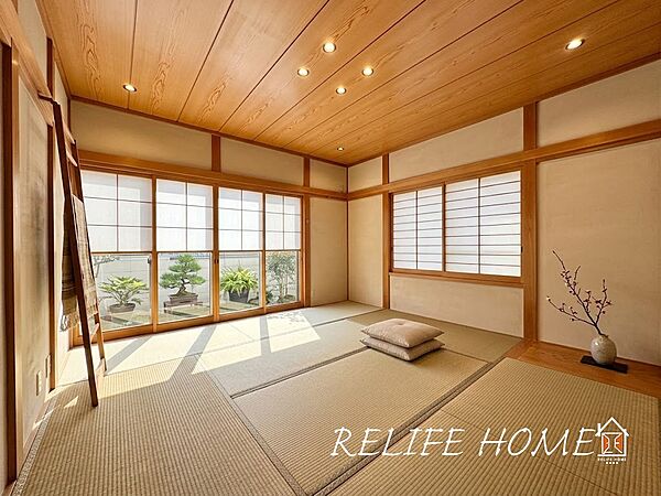 ■Japanese style room■ ※本画像はAIがCGでリフォーム作成しており、実際の現地に家具は設置されておりません。また、販売価格に家具等は含まれておりません。