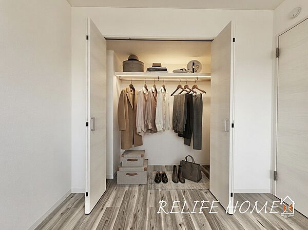 ■Closet■※本画像はAIがCGで家具作成しており、実際の現地に家具は設置されておりません。