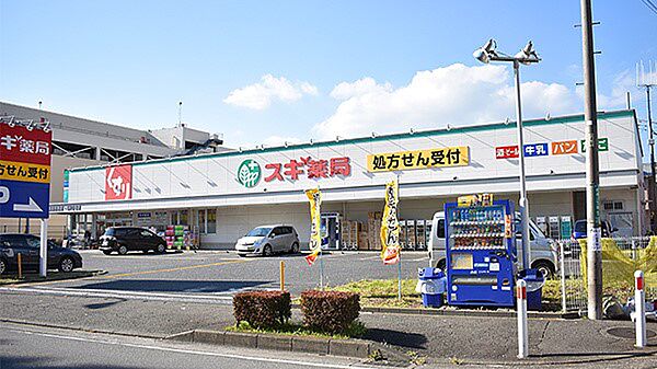 ドラッグストア 600m スギ薬局相模原古淵店(化粧品や日用品、一般用薬品のお買い物に欠かせないドラッグストア。日々の暮らしに便利です！)