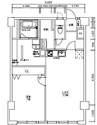 間取図画像 2SLDK
