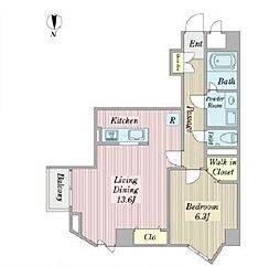 間取図画像 1LDK