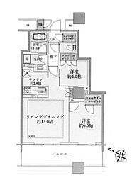 ブリリア有明スカイタワー 2LDKの間取図画像