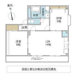 メゾン・ドHEISEIB 2LDKの間取図画像
