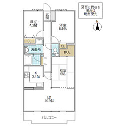 エス・バイ・エルマンション土浦 3LDKの間取図画像