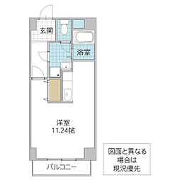 メソングランディール II 3階1Kの間取り